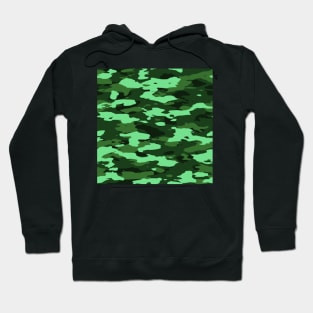 Camouflage Green Print Pattern Hoodie